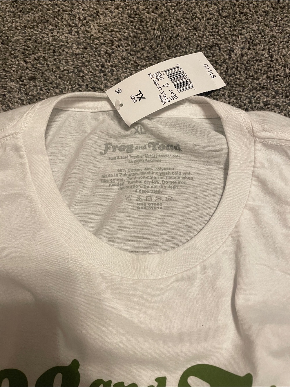 Frog and Toad tee - Picture 2 of 3